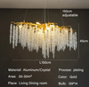 Lustre Diams 160cm en cristal pour salon marocain - Light Deco