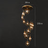 Grand Lustre 13 Boules Céleste double hauteur - Light Deco